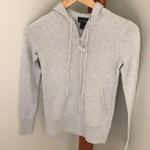 J. Crew cashmere zipper hoodie
